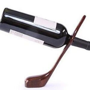 Vintage Wooden Golf Club Wine Bottle Balancer